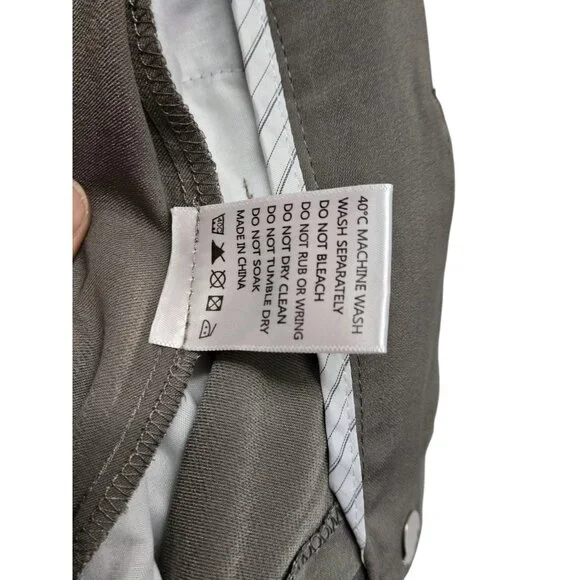 Tronjori Womens XL Taupe Wide Leg Palazzo Pants Pleated Boho Lagenlook Casual - Picture 8 of 8